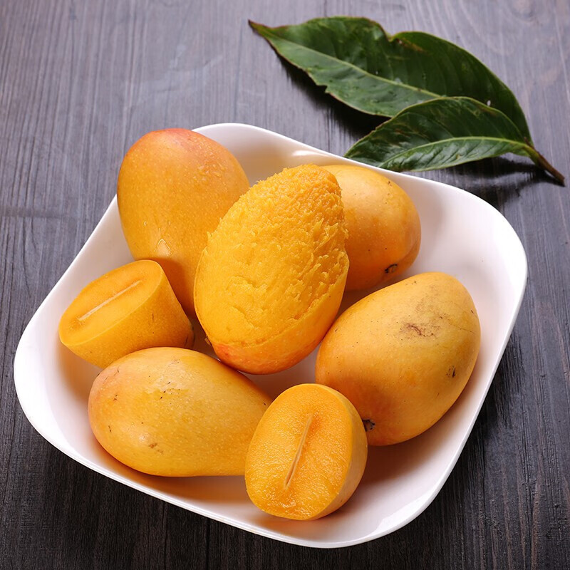 遇见悯农新鲜水果芒果生鲜贵妃芒小台芒送礼佳品热带水果 净重4.5斤【台芒中果65g起】