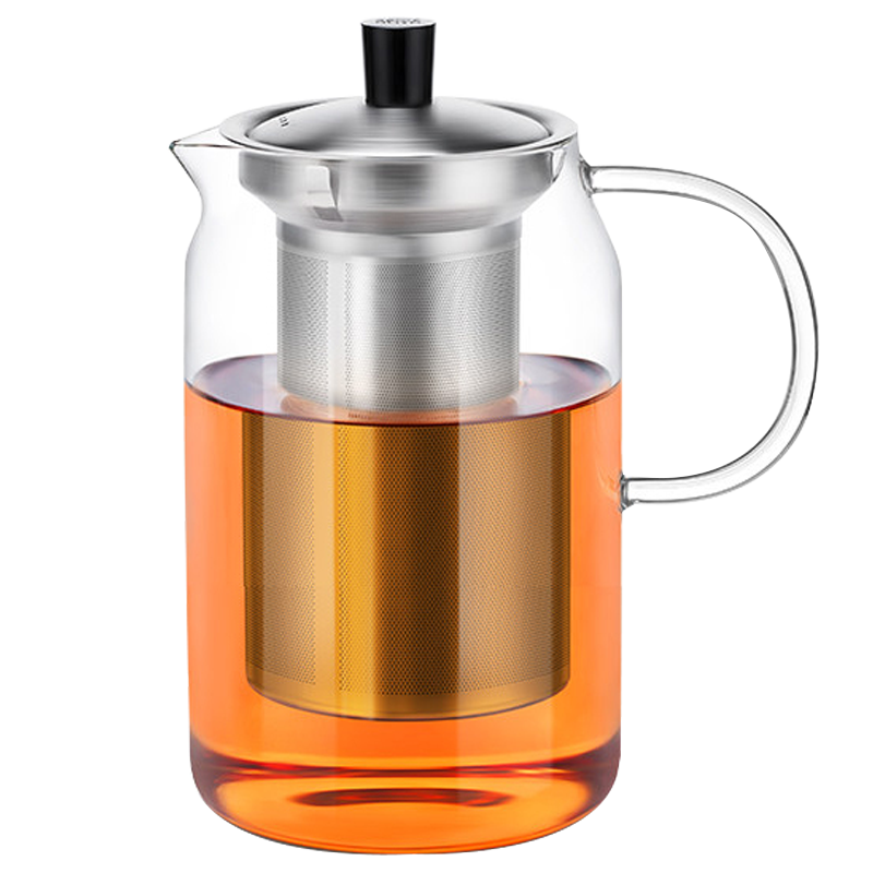尚明（SAMADOYO）耐熱玻璃沖茶壺泡茶壺茶水分離過(guò)濾家用大容量泡茶器加厚茶具 單壺 1200ml