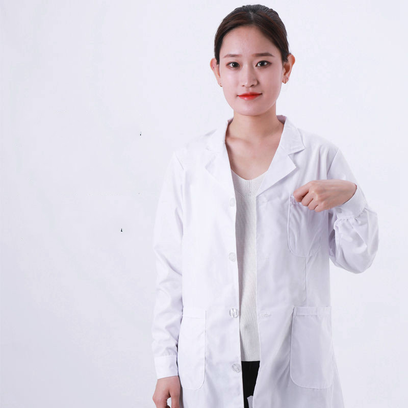 白大褂长袖女医生服装薄款衣实验学生美容院师护士工作服工装工作服可