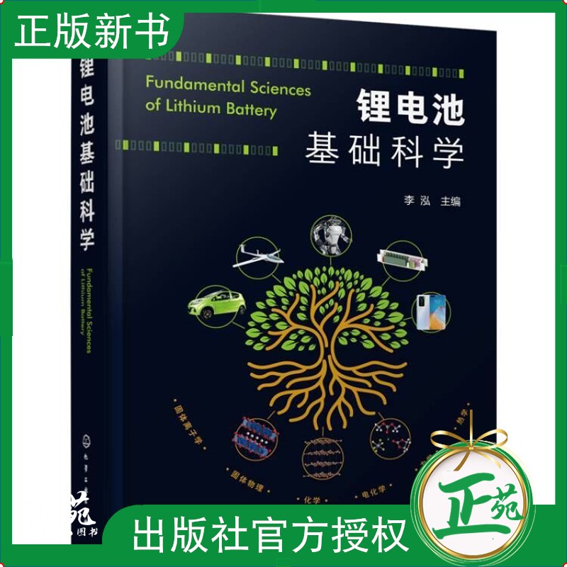 【正版现货】锂电池基础科学 李泓 锂离子电池技术锂离子电池原理关键技术 锂元素物理化学性质 正极