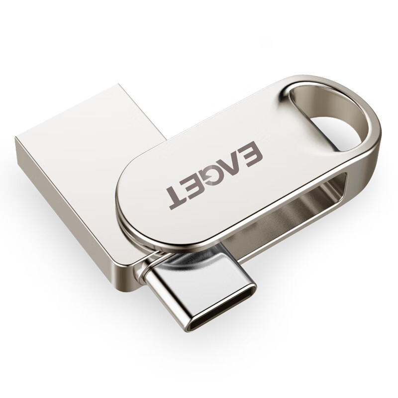 忆捷（EAGET） HT10手机U盘Type-C USB3.2双接口手机电脑多用车载旋转优盘金属 128GB