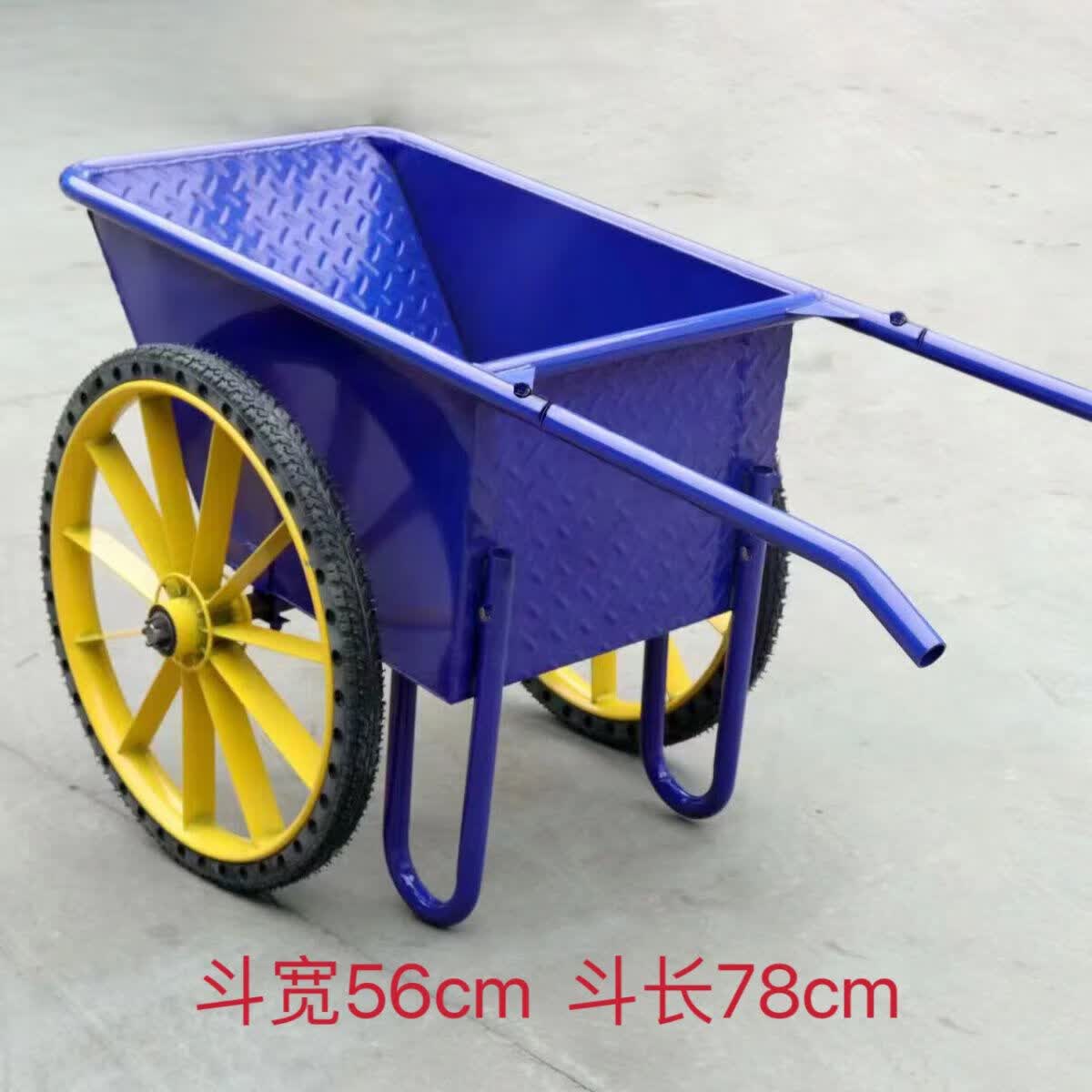 太将玖翻斗车搬运车斗车推车工地两轮手推车 特厚大号斗 翻新气胎