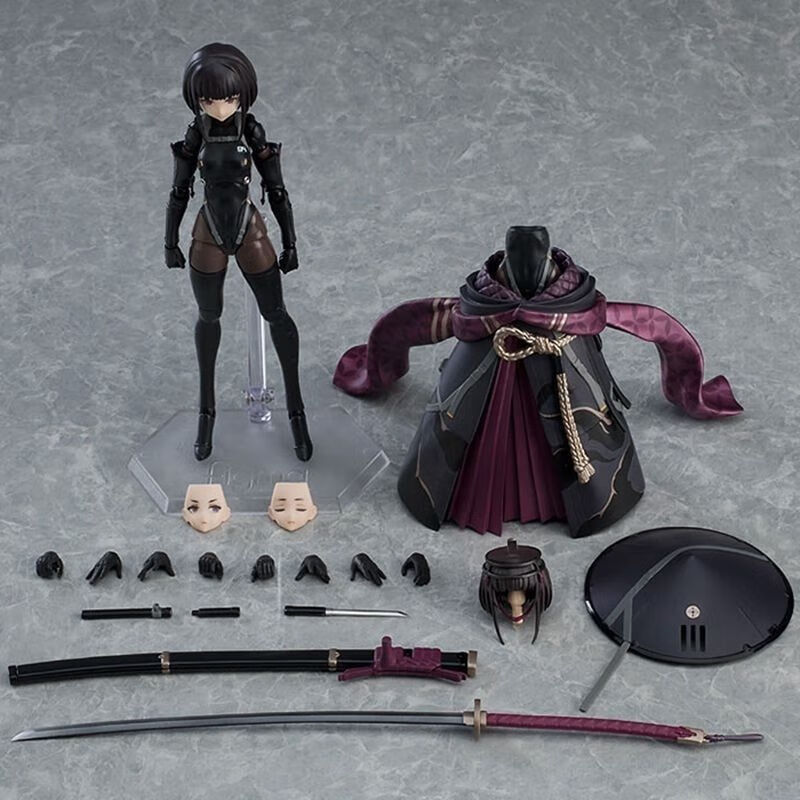 聚品阁阿卡姆厂版网红便宜MF浪人流浪武士机娘figma549高配摆件可动 流浪武士狼人高配版