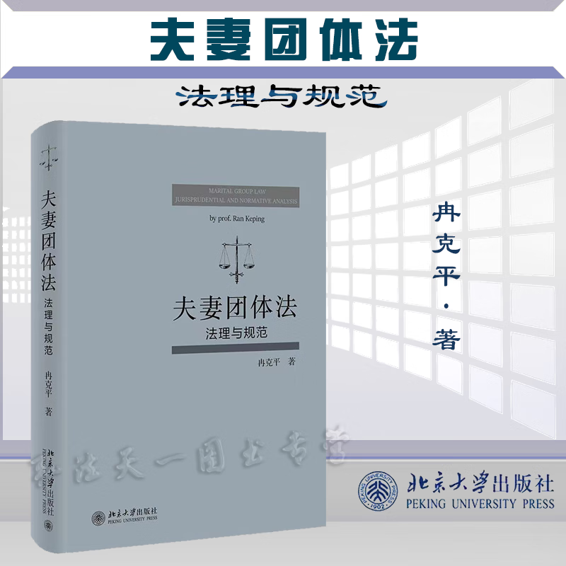 2022新书 夫妻团体法 法理与规范 冉克平 著 北京大学出版社 9787301327968