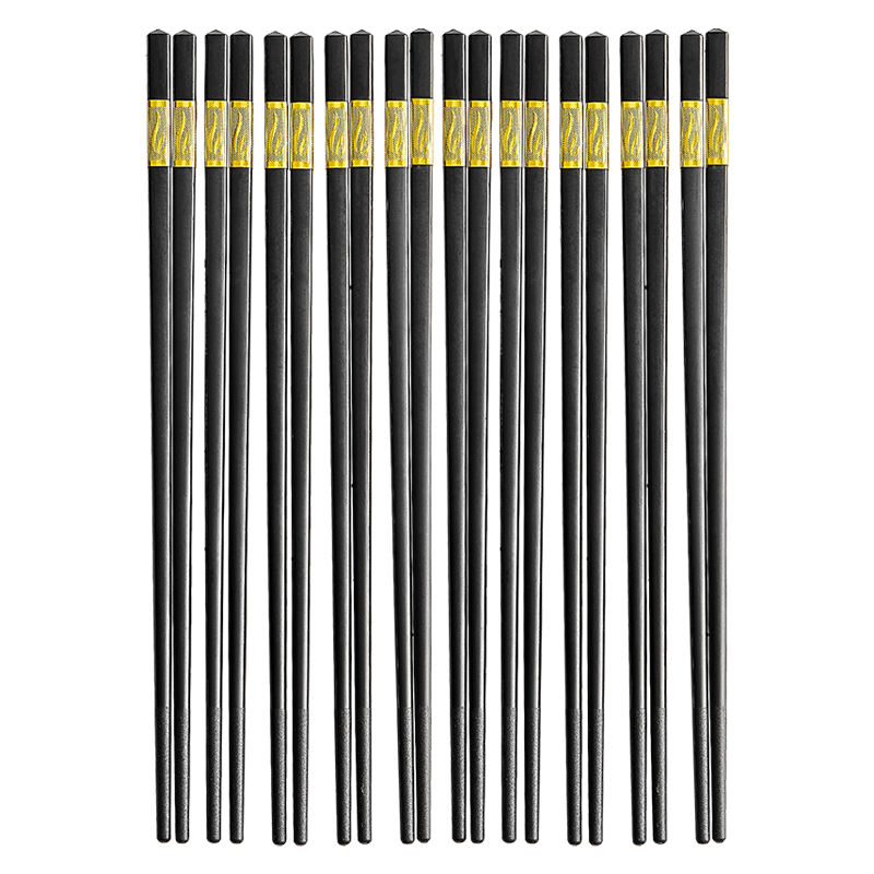 博為 中式尖頭筷子不發(fā)霉不銹合金筷環(huán)保無(wú)異味無(wú)漆無(wú)蠟 10雙裝