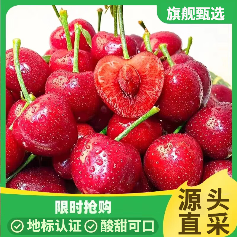 临朐大樱桃山东露天大樱桃 新鲜水果时令孕妇水果整箱 5斤带箱约22-26mm【净4.5斤】