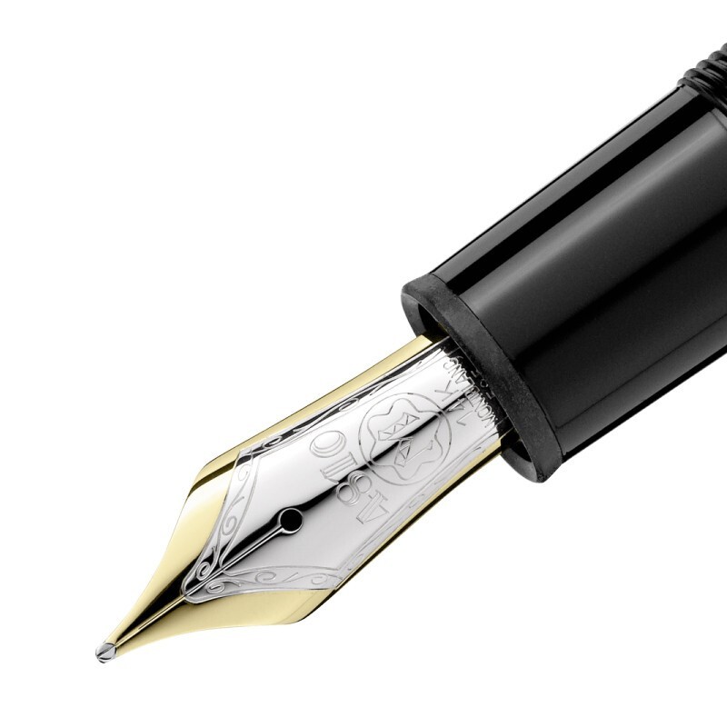 万宝龙 montblanc 大班系列镀铂金豪华款146墨水2850刚笔礼物 m尖