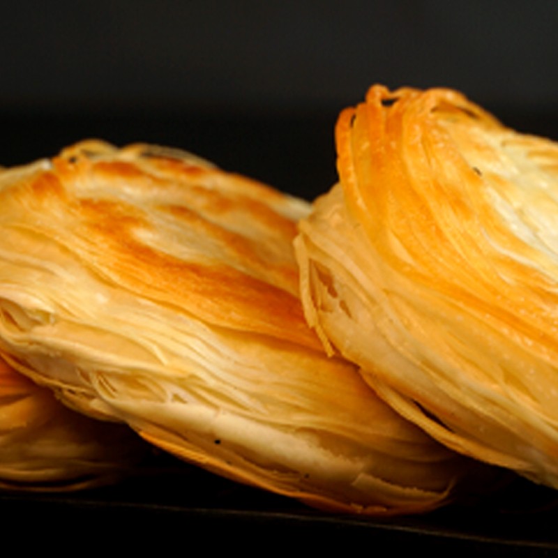 秦圣 老潼关千层饼肉夹馍生饼胚冷冻半成品速冻方便速食早餐家用商用 老潼关千层饼20片/ 含纸袋