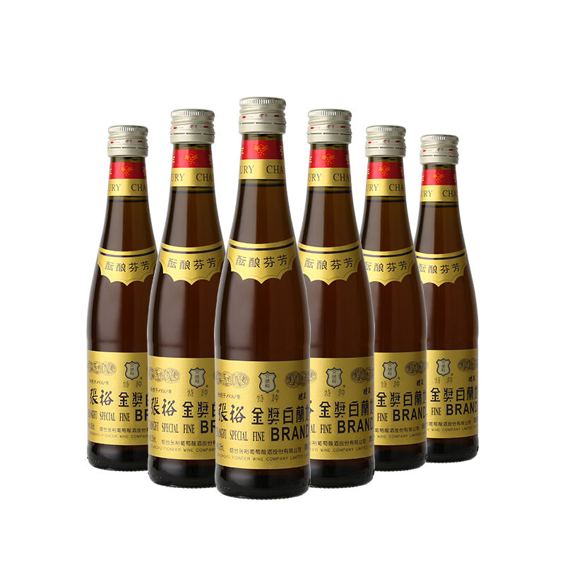 张裕特种金奖白兰地酒305ml  小支装 便携易饮 洋酒 305mL 6瓶