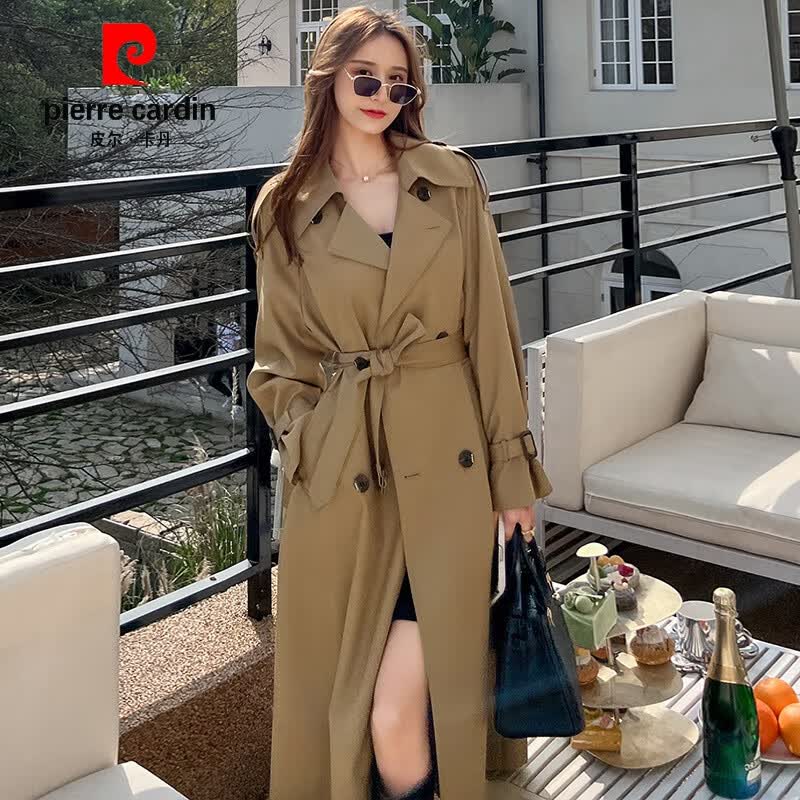 皮尔卡丹（pierre cardin）黑色风衣外套女2023新款春秋小个子英伦风中长款韩系显瘦气质大衣 卡其色 XS 105斤以内怎么样,好用不?