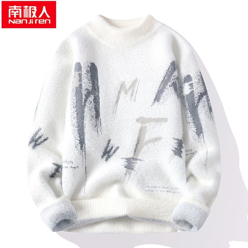 �ϼ��ˣ�Nanjiren��ë�����ﶬ���¿���֯����ʿ��������·���ůë�����������װ WE8227��ɫ XL