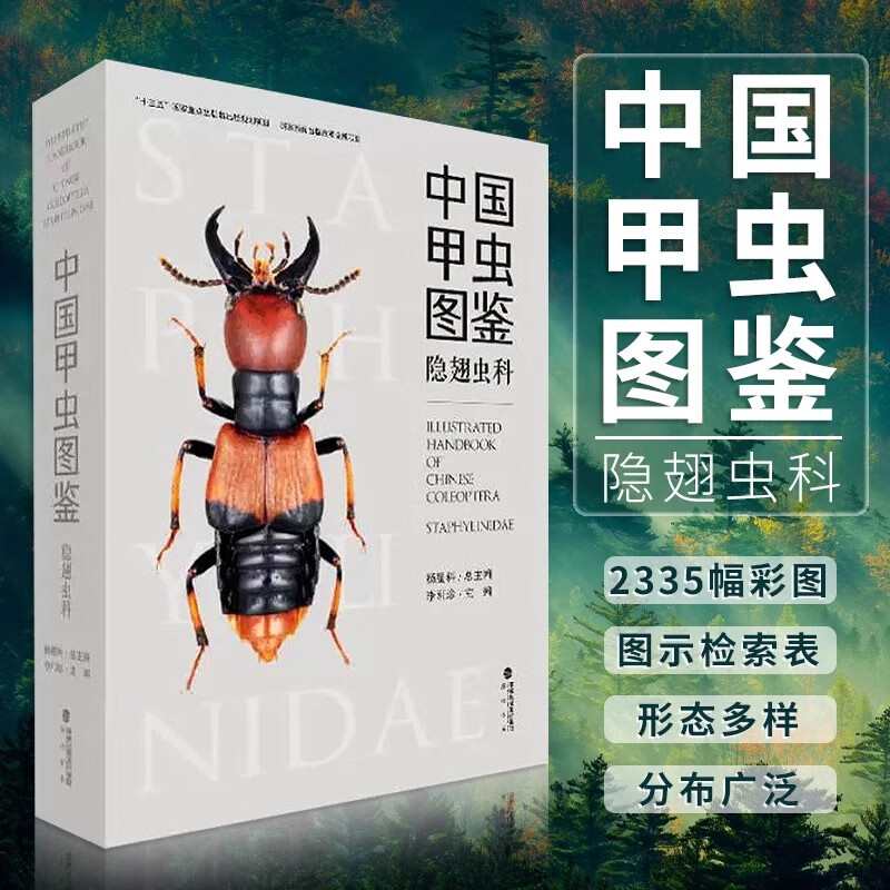 正版 中国甲虫图鉴 隐翅虫科 李利珍主编 常见新手入门中国大百科全书