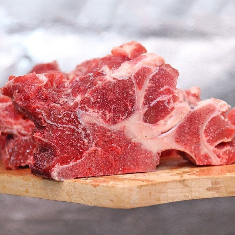 内蒙古多肉牛蝎子带肉牛脖骨新鲜牛脊骨火锅炖汤顺丰 乌蒙蕴色 4斤