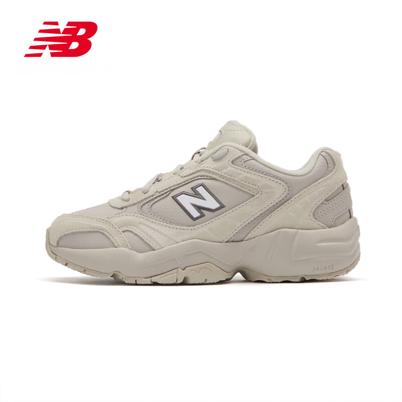 NEW BALANCE NB官方女鞋452运动增高复古休闲老爹鞋 米色 WX452SR 35