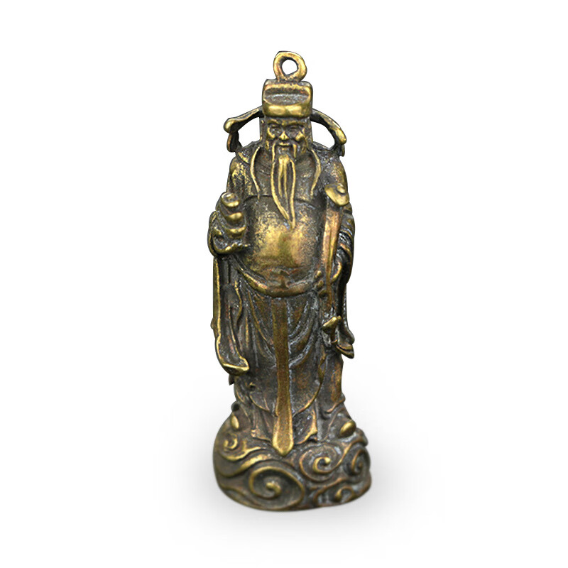 zcqbcy纯铜文财神财帛星君财神像家居饰品摆件黄铜大小号财神爷铜像