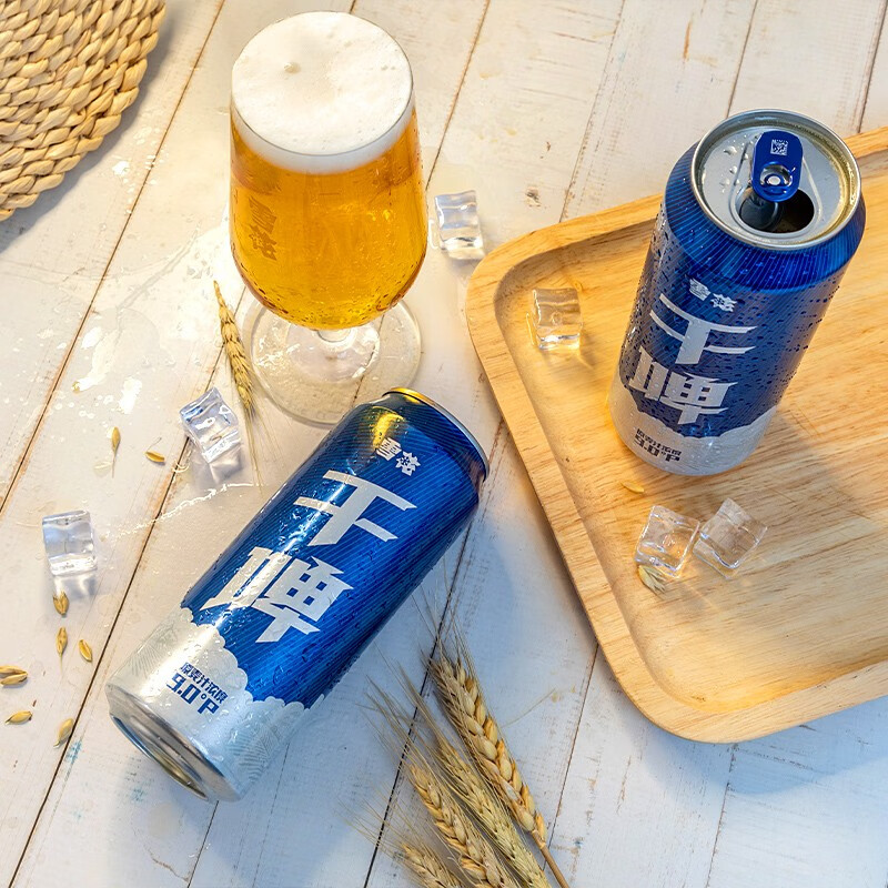 雪花啤酒 干啤 500mL 12罐 整箱装 到期日6月