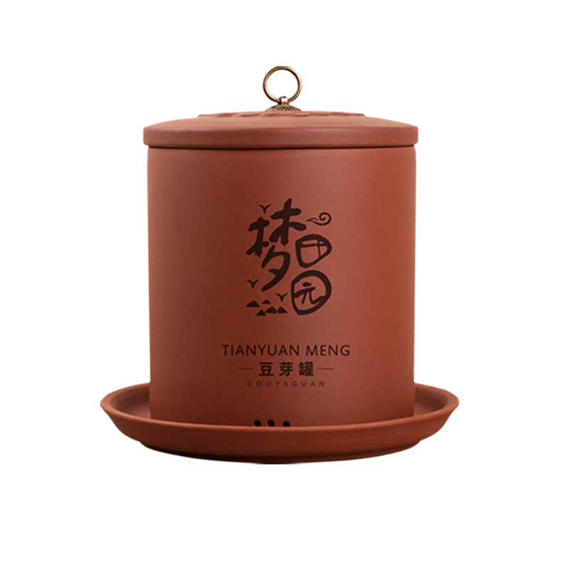 田園夢(mèng)生豆芽機(jī)家用全自動(dòng)紫砂豆芽罐豆芽發(fā)芽神器豆芽菜機(jī)陶瓷豆芽罐桶 【加熱款】大號(hào)紫砂+加熱底座