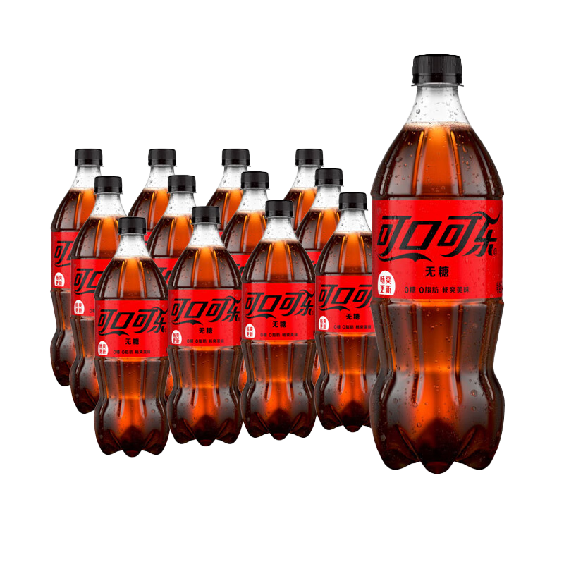 Fanta 芬达 可口可乐（Coca-Cola）零度 Zero 汽水 碳酸饮料 888ml*12瓶年货礼盒装