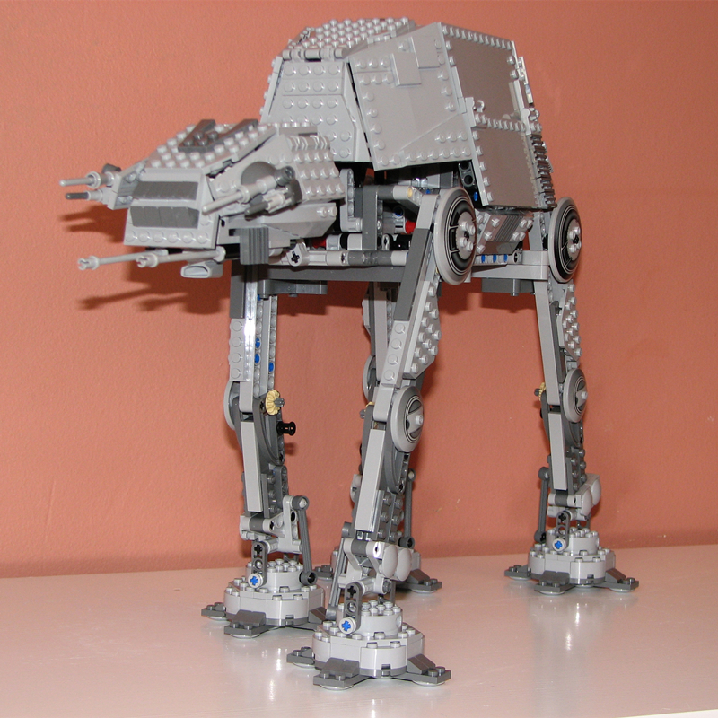 星球大战系列电动atat步行机甲战象拼装积木拼插圣诞礼物儿童玩具