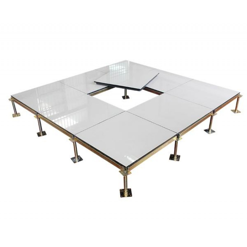 哩嗹啰嗹钢地板机房陶瓷网络铝合金通风架空活动地板600600(有 单片