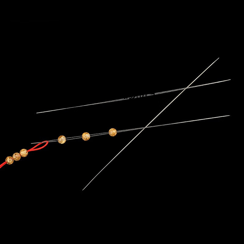 穿珠神器针diy穿珠手链工具钢丝引线穿线针水晶佛珠串针穿线器 00814