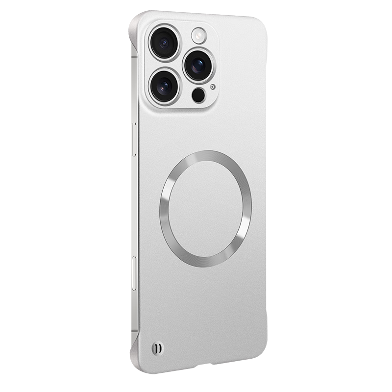 捷威丘适用苹果16proamx手机壳iphone16plus简约磨砂ip16pro防指纹max超薄pm无边框硬壳ihone散热16磁吸p 远峰蓝-无边框金属漆磁吸 iPhone 16