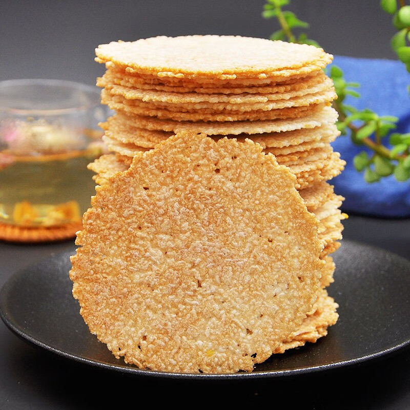 储山 农家手工大米锅巴非油炸 原味米香薄饼休闲零食小吃 原味250g*4