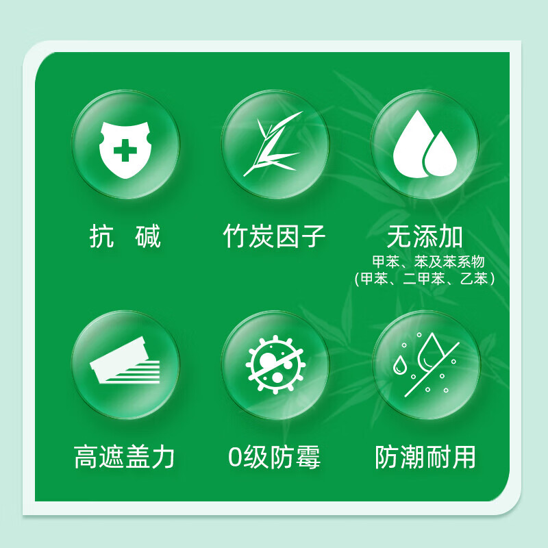 三棵树内墙乳胶漆绘森活竹炭防潮净味二合一墙面漆白色油漆18L