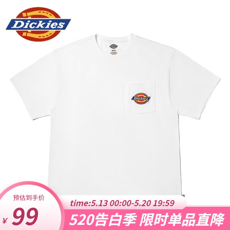 dickies商场同款工装灵感情侣小logo休闲短袖T恤DK