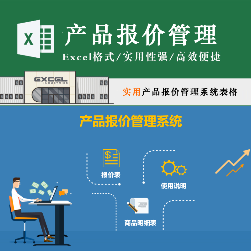 简约产品报价管理商品名称录入自动生成价格总金额报价单模板