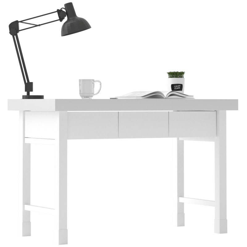 欧宝美制式营具办公桌营房钢制桌电脑桌工作台学习桌三抽桌椅组合