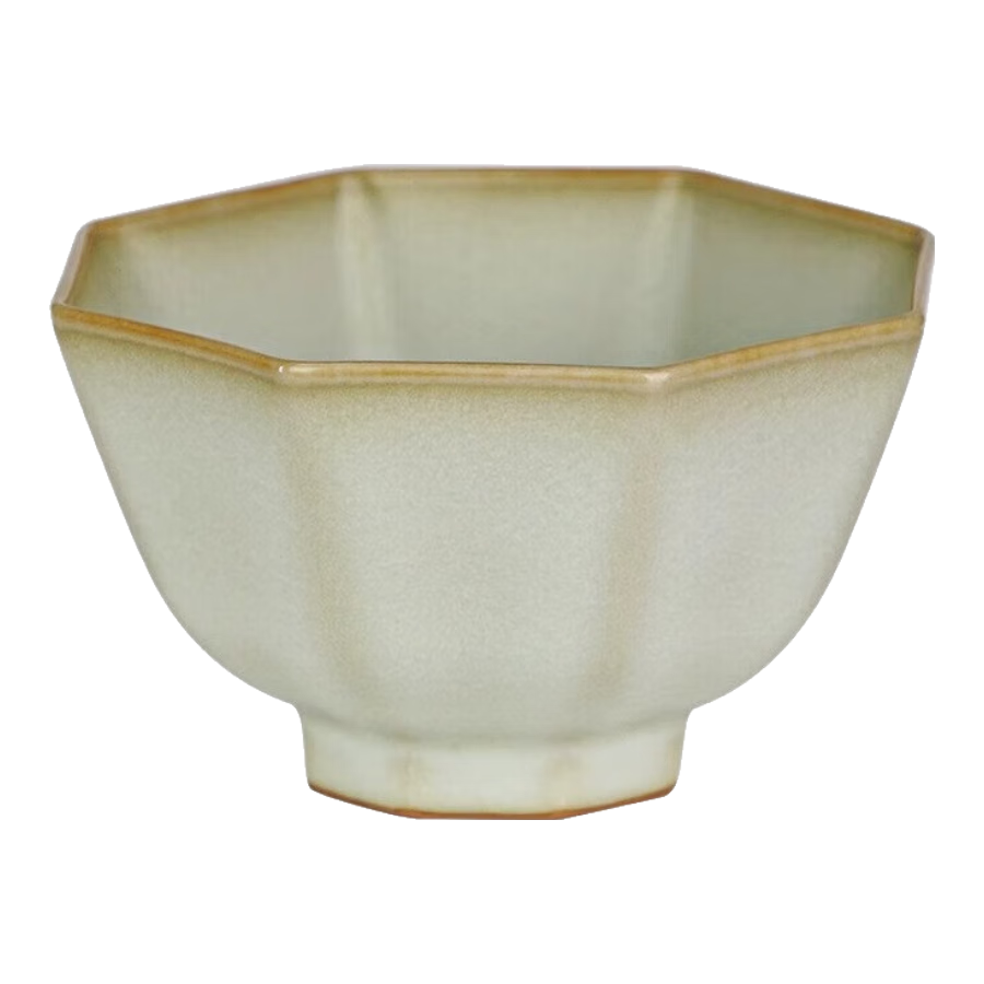 周澤堂 高端汝窯茶杯 景德鎮(zhèn)純手工高檔主人杯單杯汝瓷陶瓷功夫茶具禮盒 乾坤八方杯100ml