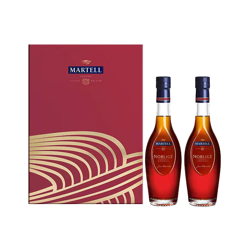 马爹利（Martell）洋酒 名士（名仕）干邑白兰地 350ml*2瓶  礼盒装