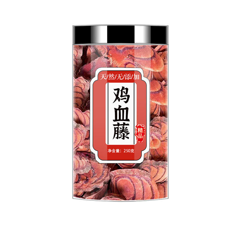 鸡血藤药材野生老藤中药材泡脚鸡血屯粉片的作用泡水喝 【1罐】鸡血藤