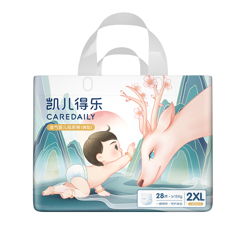 凯儿得乐caredaily小鹿裤拉拉裤XXL28片价格走势及使用体验