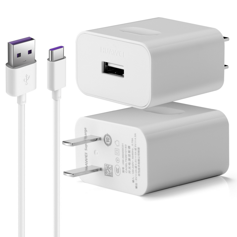 5/40w快充头5a数据线 mate20 原装22.5w充电器 套装 华为原装