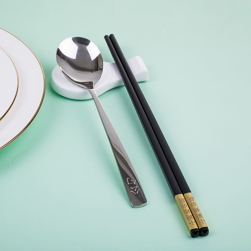 幻视加长公用筷子 公筷公勺子套装酒店餐厅定制耐高温家用合金筷子 27