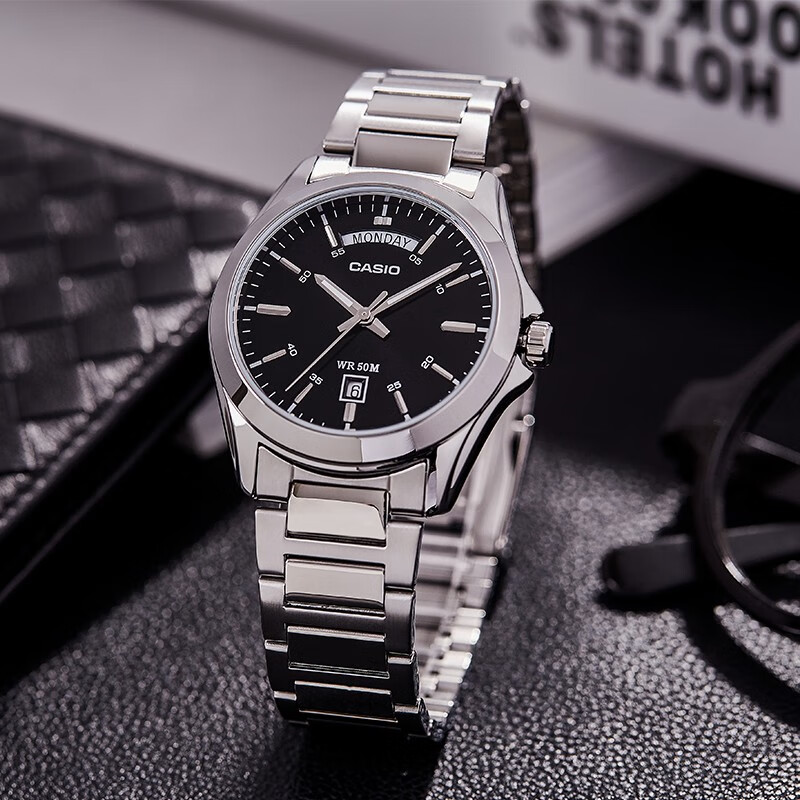 卡西欧(casio)手表 男 指针系列 日期显示简约商务休闲 石英男士手表