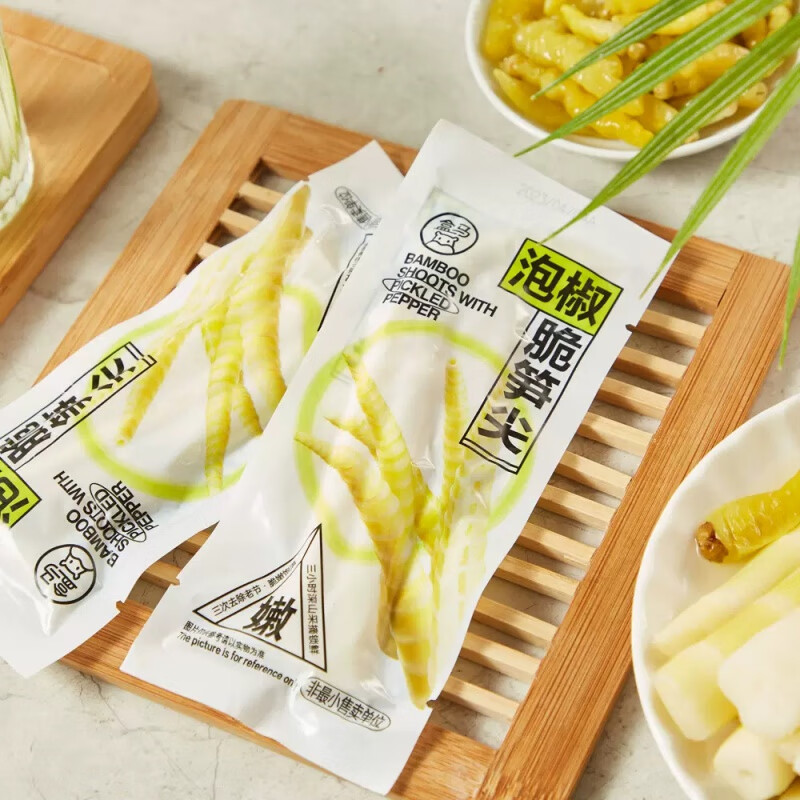 盒马MAX泡椒脆笋尖230g深山采摘三小时锁鲜独立包装零食脆嫩饱满 泡椒脆笋尖230g*1袋