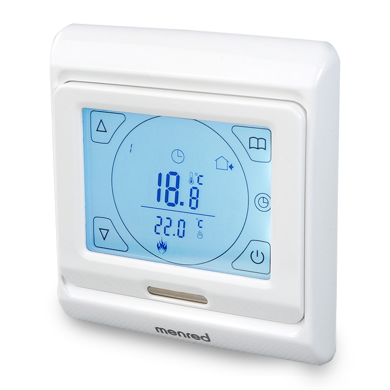 【menred曼瑞德】水电地暖温控器温度调节器开关控制面板 电地暖