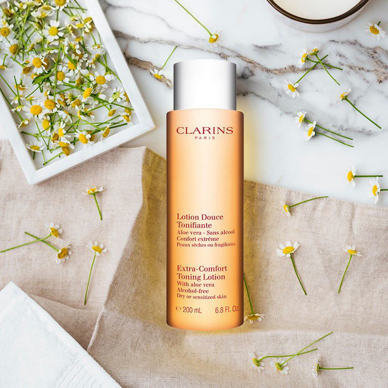 法国进口娇韵诗(clarins)橙水舒缓化妆水200ml 保湿滋润肌肤补水爽肤