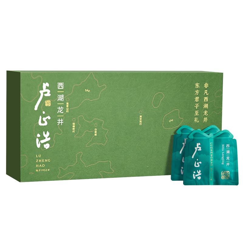 卢正浩2025新茶上市绿茶龙字西湖龙井茶特级100g明前茶叶礼盒狮峰山送礼