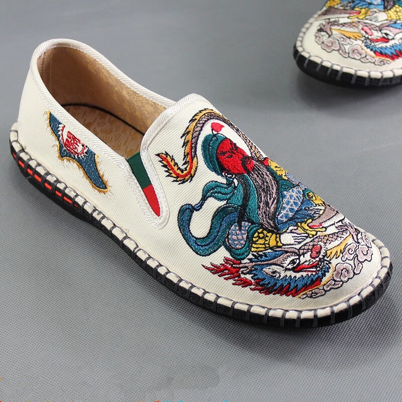 七度橙老北京布鞋男夏透气传统手工布鞋青年百搭霸气