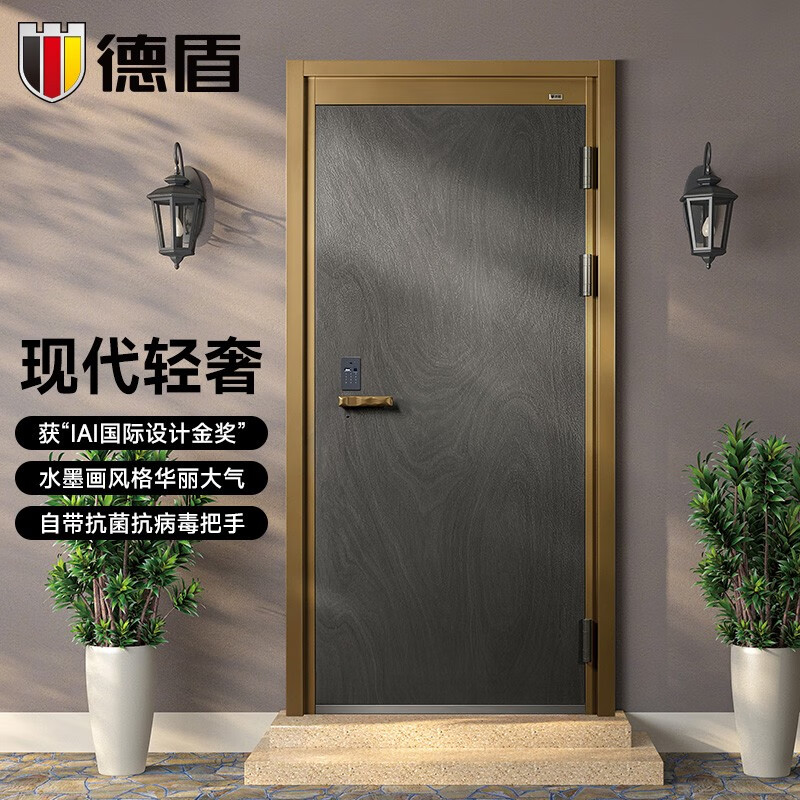 德盾防盗门甲级别墅进户门子母门家用入户门可视猫眼锁支持定制-乔纳a