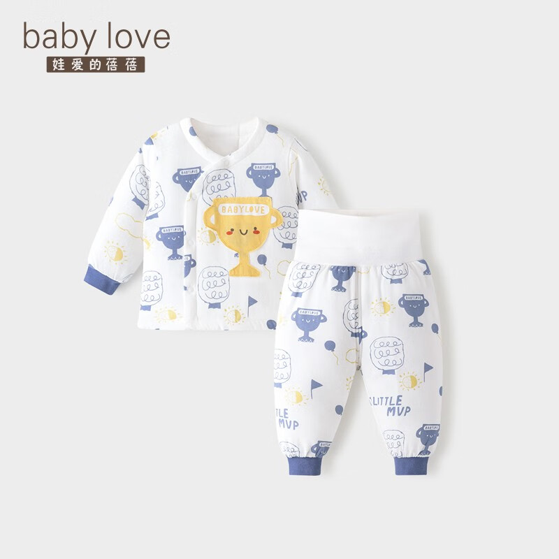 babylove婴儿内衣套装秋冬季高腰护肚两件套宝宝夹棉保暖衣服冬装 little mvp 80cm使用感如何?