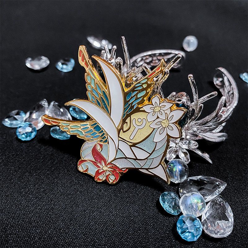 麦思伦ff14挂饰最终幻想14周边妖灵王缇坦妮雅印象治疗职业金属配饰