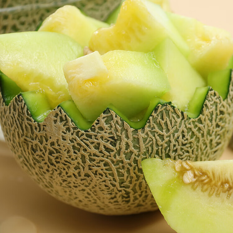 良蚨鲜海南玫珑瓜网纹瓜 静冈香甜蜜瓜新鲜哈密瓜水果9斤装孕妇水果礼盒 网纹瓜 5斤装 2-4个