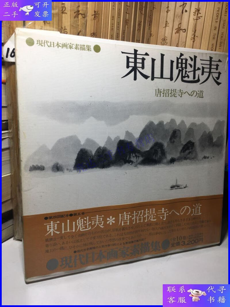 【二手9成新】现代日本画家素描集5 东山魁夷 唐招提寺への道