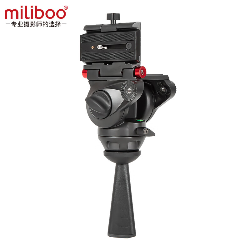 miliboo 米泊MYT801二代液压云台摄影摄像单反独脚架通用摄像机三脚架 MYT802L竖拍液压云台