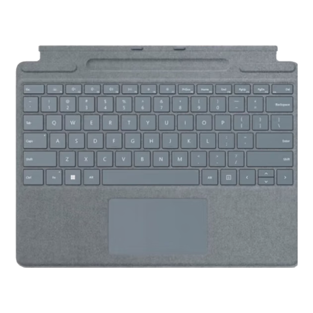 微軟（Microsoft）Surface鍵盤PRO11/10/9/8/X平板電腦鍵盤原裝磁吸實體背光平板電腦保護套13英寸便攜式電腦外殼 PRO8/9/X帶筆槽典雅黑鍵盤【簡裝|店保半年】